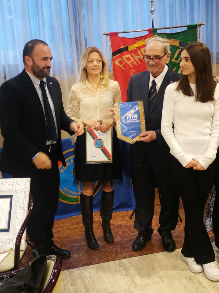 Riccardo Giubilei, il ternano Presidente della Federazione Italiana Triathlon, al Panathlon Club