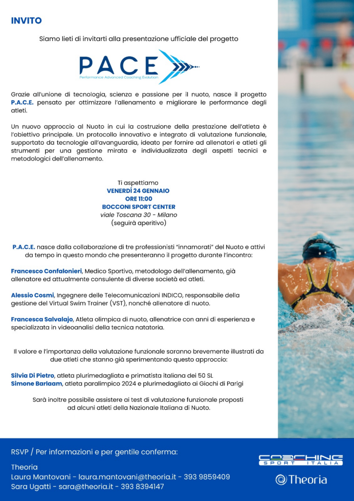 INVITO AL PROGETTO PACE DI NUOTO